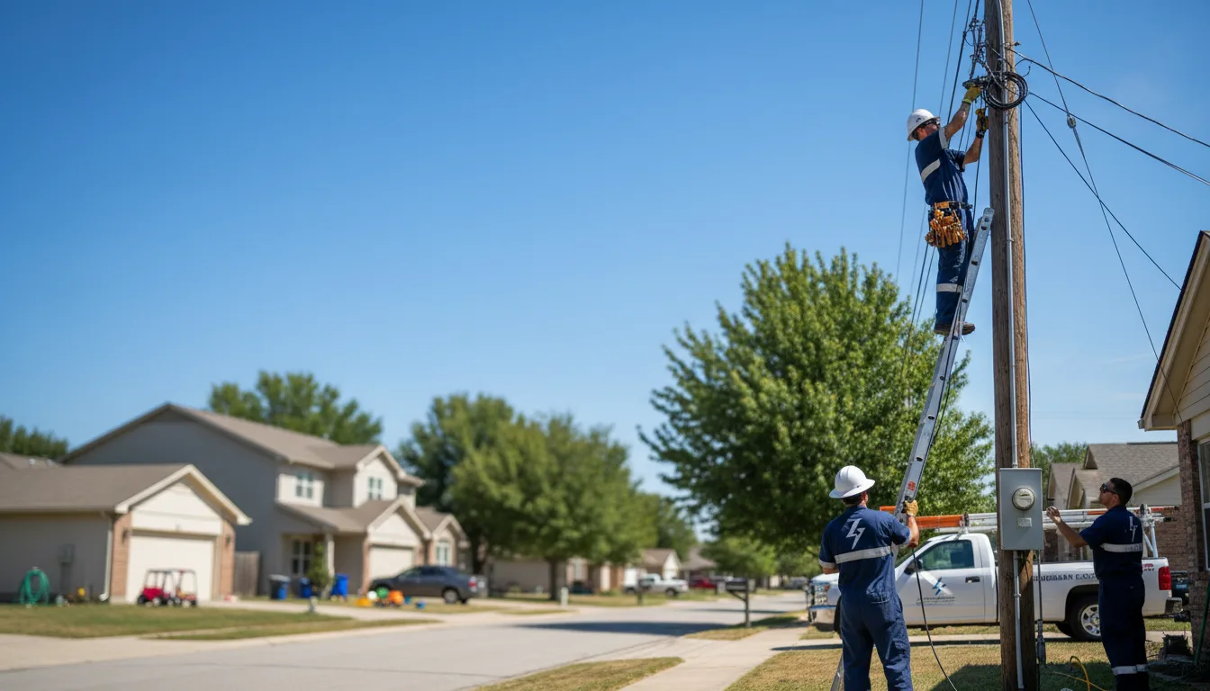 Residential electrician providing installation services in Sumerco, WV